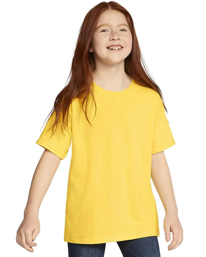 youth cotton t-shirt yellow